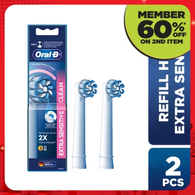 ORAL-B Extra Sensitive Clean Bursh Head Refill 2s