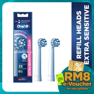ORAL-B Extra Sensitive Clean Bursh Head Refill 2s