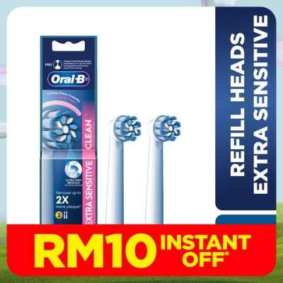 ORAL-B Extra Sensitive Clean Bursh Head Refill 2s
