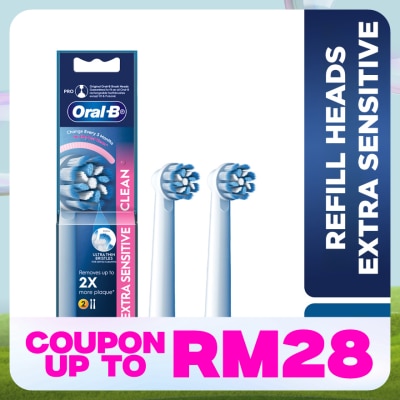 ORAL-B Extra Sensitive Clean Bursh Head Refill 2s