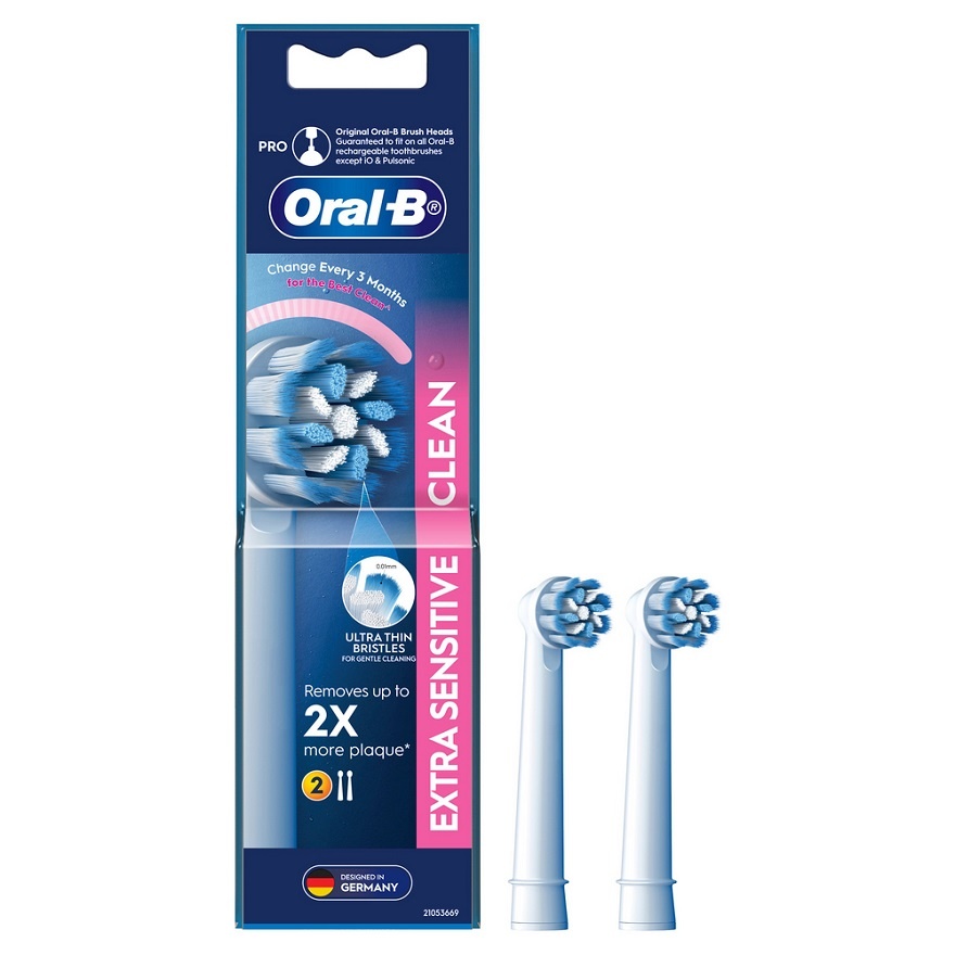 Extra Sensitive Clean Bursh Head Refill 2s image
