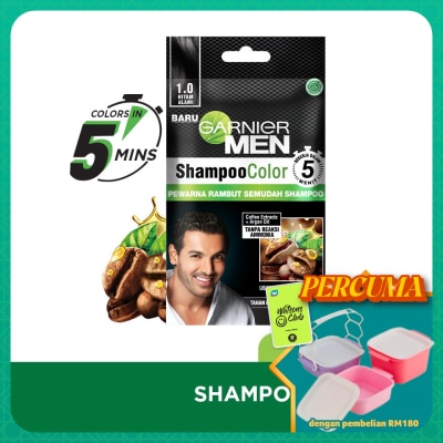 GARNIER HAIR COLOR - Shampoo Colour 1.0 Black 20ml