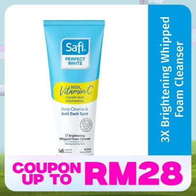 SAFI Perfect White 3X Brightening Whipped Foam Cleanser 95g