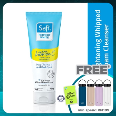SAFI Perfect White 3X Brightening Whipped Foam Cleanser 95g