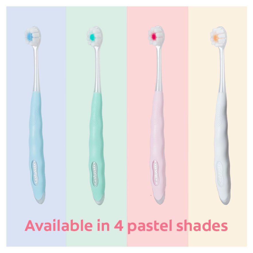 Colgate Cushion Clean Super Dense Fluffy Thin Toothbrush 2s Value pack (Soft) image