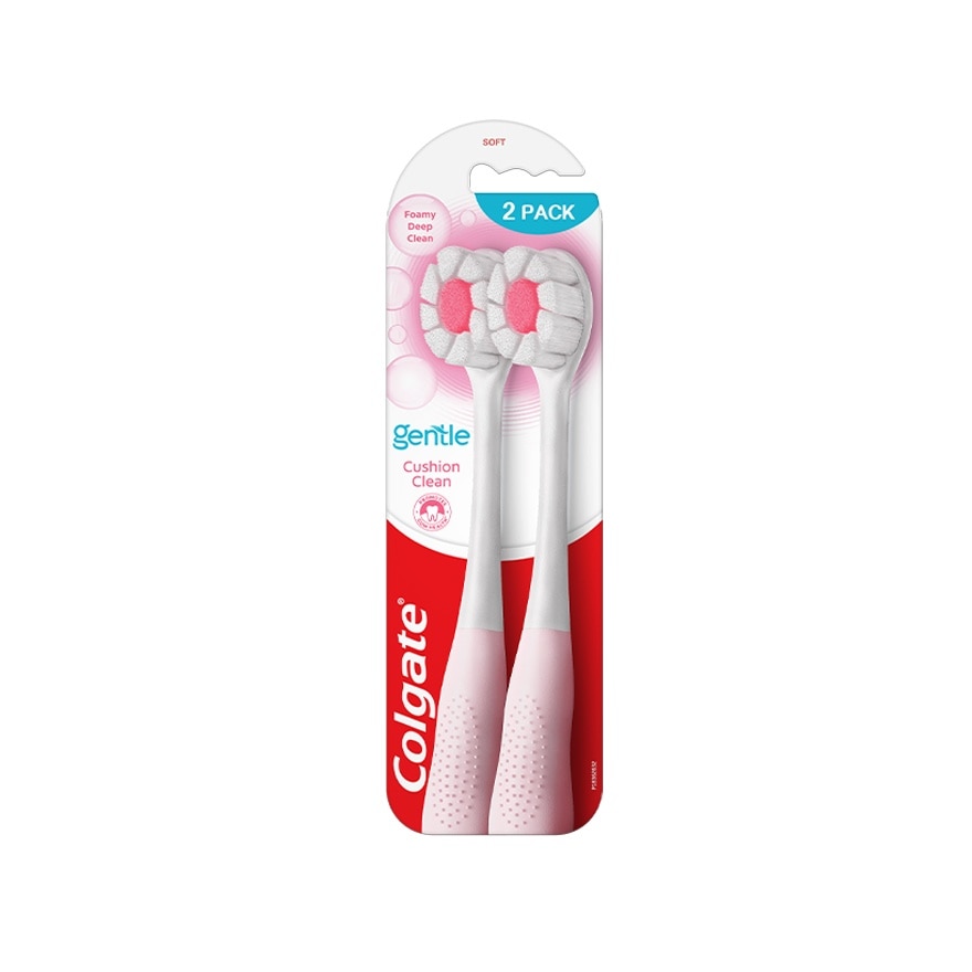 Colgate Cushion Clean Super Dense Fluffy Thin Toothbrush 2s Value pack (Soft)