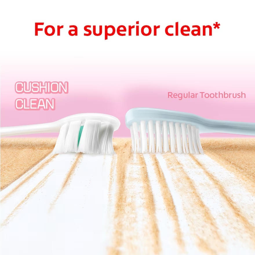 Colgate Cushion Clean Super Dense Fluffy Thin Toothbrush 2s Value pack (Soft) image
