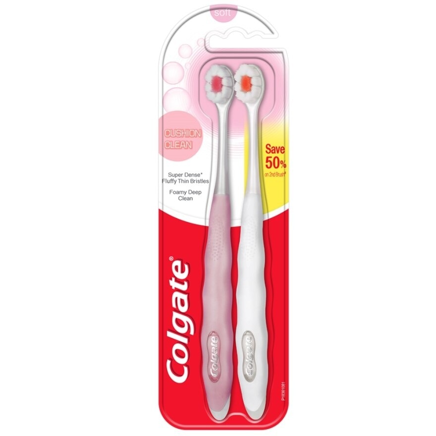 Cushion Clean Toothbrush 2s Valuepack (Soft)