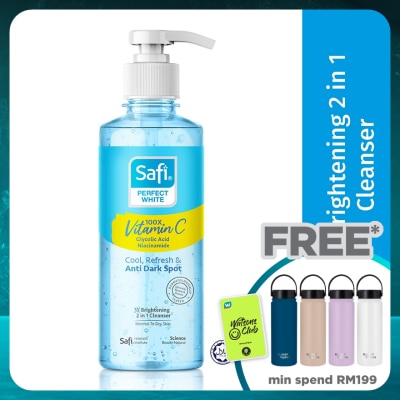 SAFI Perfect White 3X Brightening 2 in 1 Cleanser 160ml