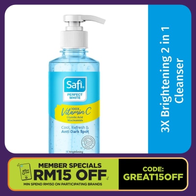 SAFI Perfect White 3X Brightening  2 in 1 Cleanser 160ml
