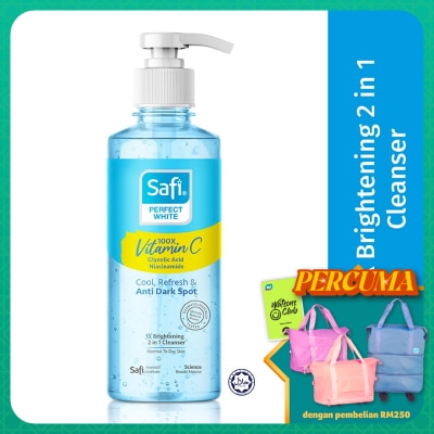 SAFI Perfect White 3X Brightening 2 in 1 Cleanser 160ml