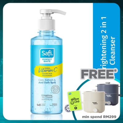 SAFI Perfect White 3X Brightening 2 in 1 Cleanser 160ml