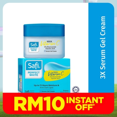 SAFI Perfect White 3X Serum Gel Cream Moisturizer 45g