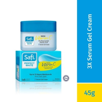 SAFI Perfect White 3X Serum Gel Cream Moisturizer 45g