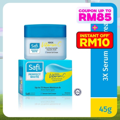 SAFI Perfect White 3X Serum Gel Cream Moisturizer 45g