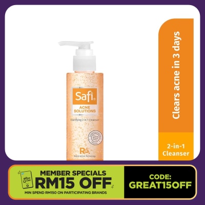 SAFI Acne Solution  2 In 1 Cleanser 160g