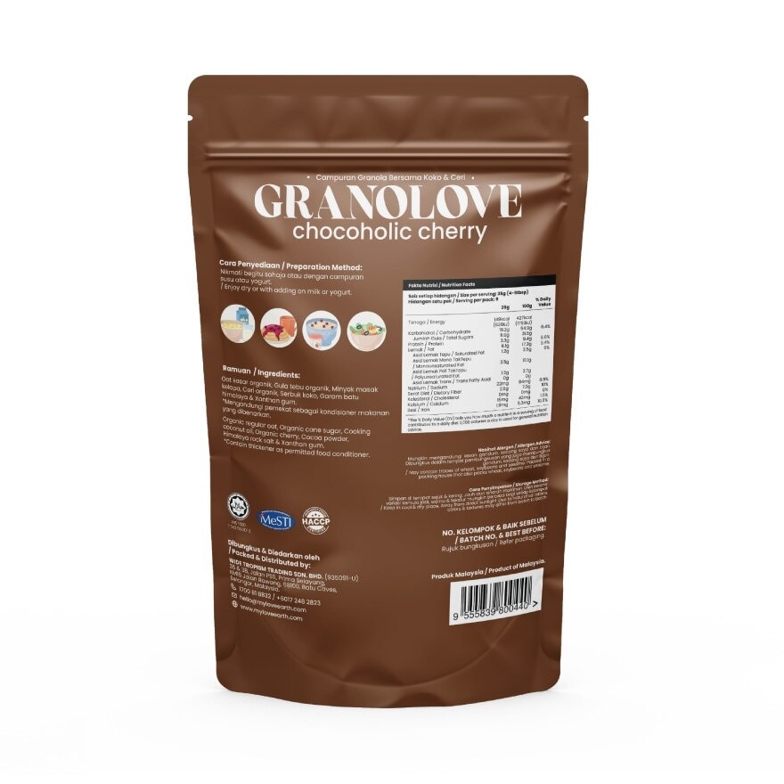 Chocoholic Cherry! Granolove 300g