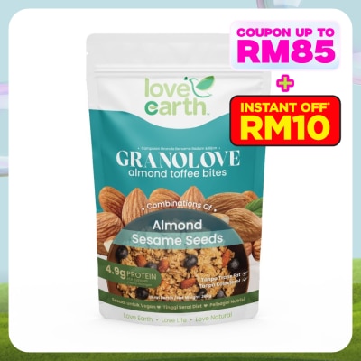 LOVE EARTH Almond Toffee Bites! Granolove 300g