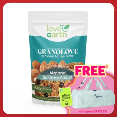 LOVE EARTH Almond Toffee Bites! Granolove 300g
