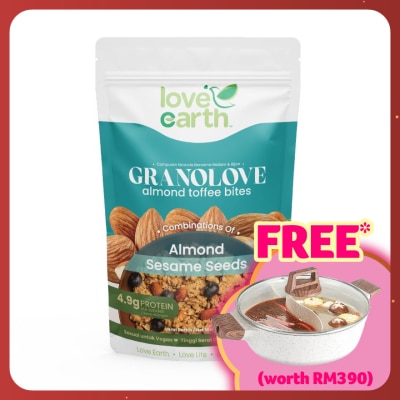 LOVE EARTH Almond Toffee Bites! Granolove 300g