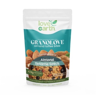 LOVE EARTH Almond Toffee Bites! Granolove 300g