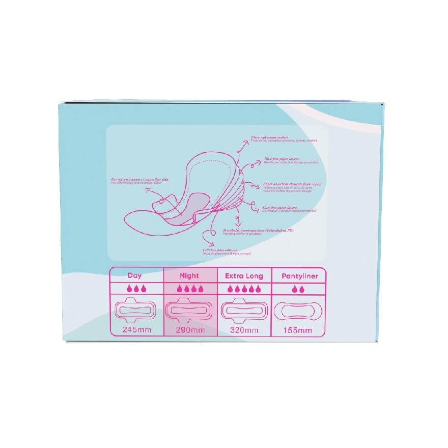 Sanitary Napkin Night 290mm 16s