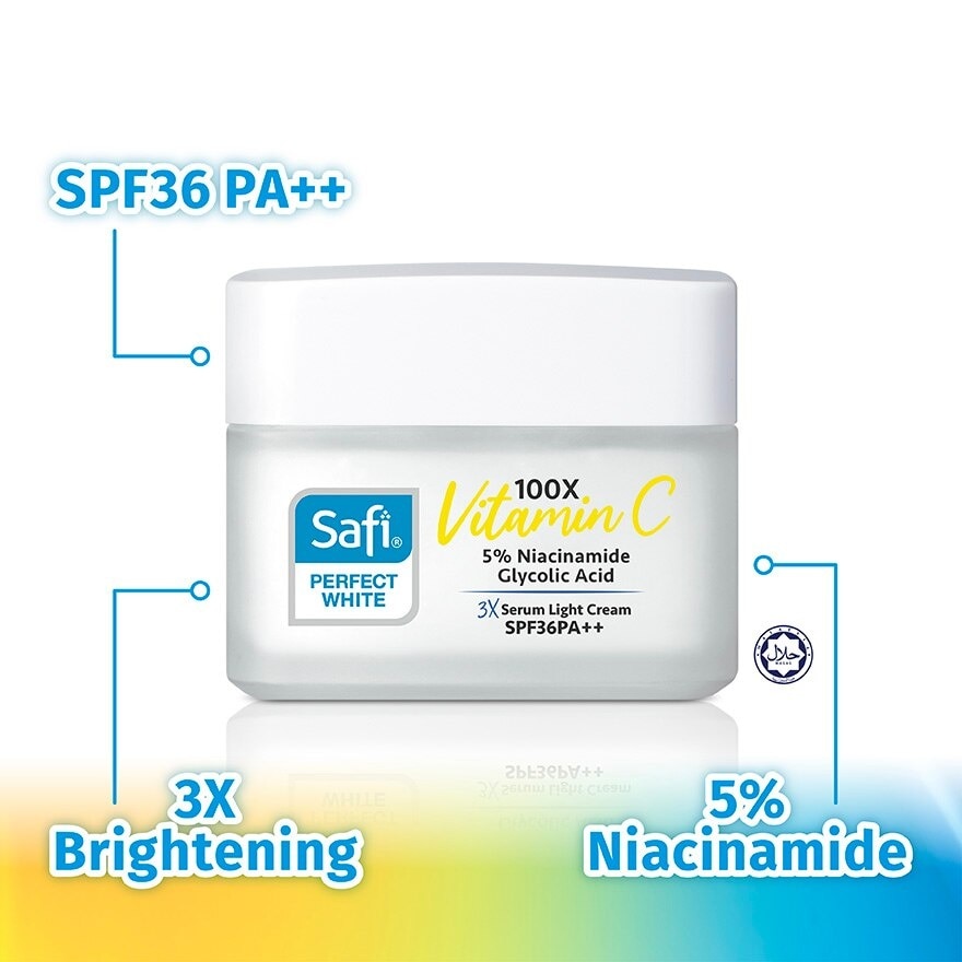 Perfect White 3X Serum Light Cream SPF36PA++ 45g