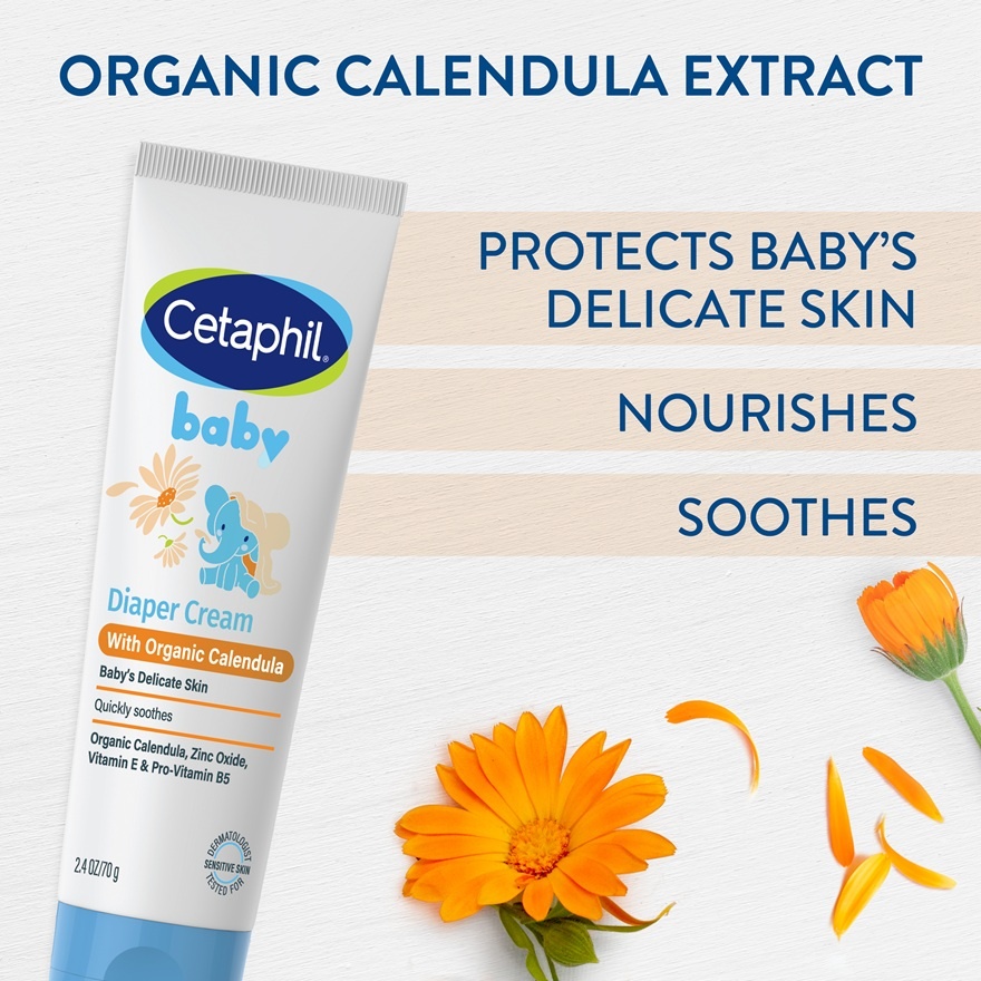 Baby Diaper Cream with Organic Calendula 70G