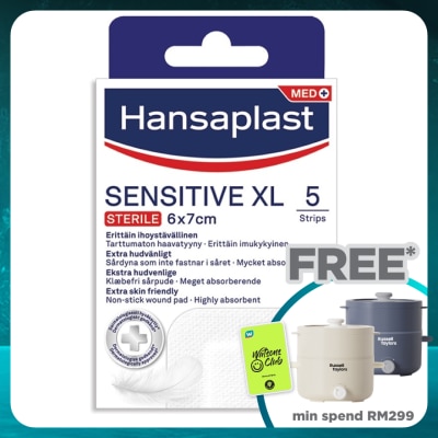 HANSAPLAST Sensitive XL 6cm X 7cm 5's