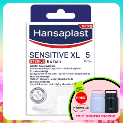 HANSAPLAST - Sensitive XL 6cm X 7cm 5's