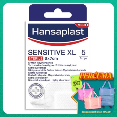 HANSAPLAST - Sensitive XL 6cm X 7cm 5's