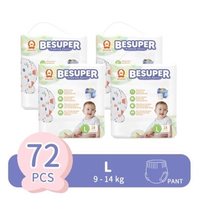 BESUPER Baby Diaper Pants Public Version L 18Sx4