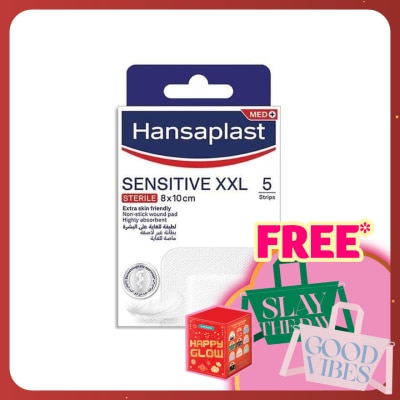 HANSAPLAST Sensitive XXL 8cm X 10cm 5's