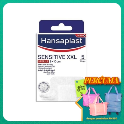 HANSAPLAST - Sensitive XXL 8cm X 10cm 5's