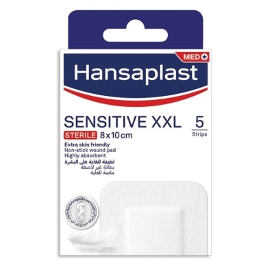 HANSAPLAST Sensitive XXL 8cm X 10cm 5's