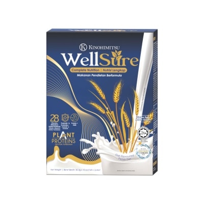 KINOHIMITSU Wellsure Plant Proteins Complete Nutrition 10 X 30.3g