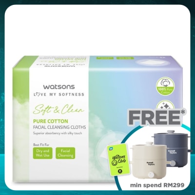 WATSONS Pure Cotton Cleaning Face Cloths