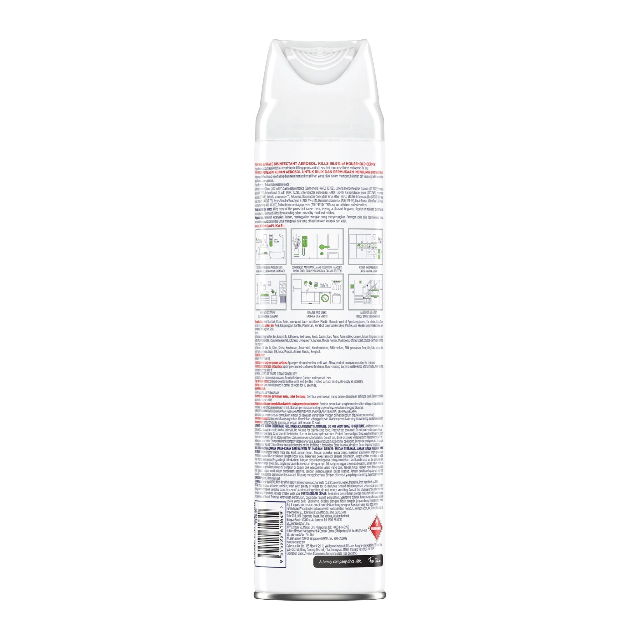 FamilyGuard Disinfectant Spray Frag Free 280ml image