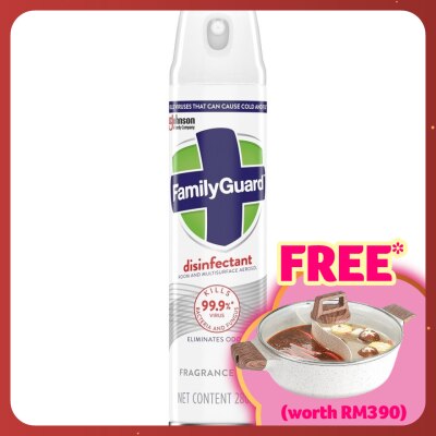 FAMILY GUARD FAMILYGUARD DISINFECTANT SPRAY FRAGRANCE FREE 280ML