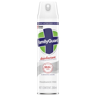 FAMILY GUARD - FamilyGuard Disinfectant Spray Frag Free 280ml image