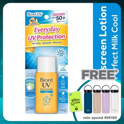 BIORE UV Perfect Milk Cool SPF50+ Daily Sunscreen 25ml