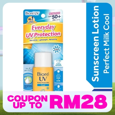 BIORE UV Perfect Milk Cool SPF50+ Daily Sunscreen 25ml