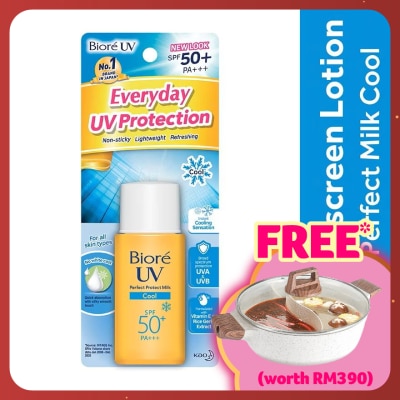 BIORE UV Perfect Milk Cool SPF50+ Daily Sunscreen 25ml
