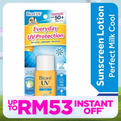 BIORE UV Perfect Milk Cool SPF50+ Daily Sunscreen 25ml