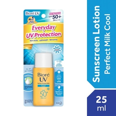 BIORE UV Perfect Milk Cool SPF50+ Daily Sunscreen 25ml