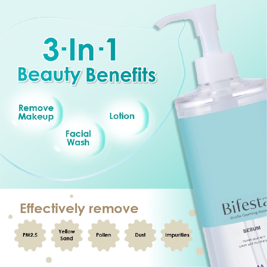 Micellar Cleansing Water Sebum 400ml image