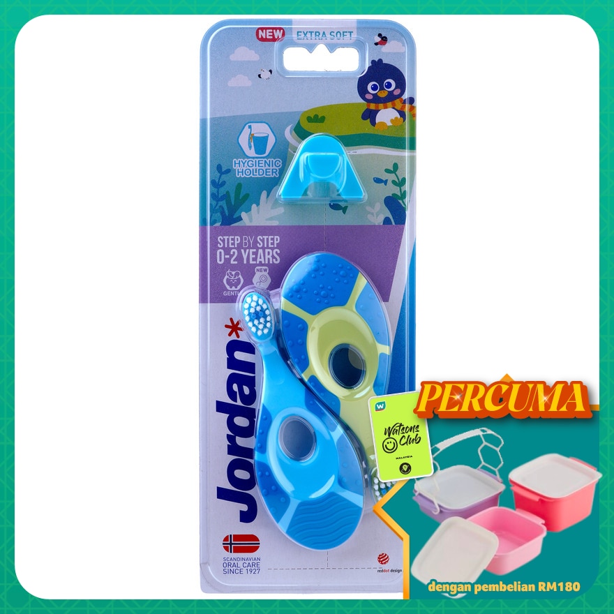 JORDAN KIDS TOOTHBRUSH STEP 1 TWINPACK 0-2 years old