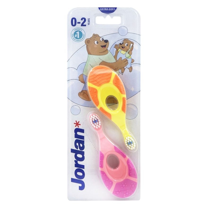 JORDAN KIDS TOOTHBRUSH STEP 1 TWINPACK 0-2 years old