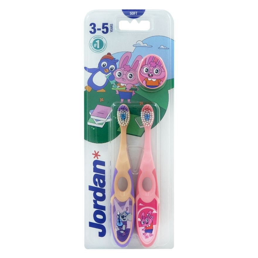 JORDAN KIDS TOOTHBRUSH STEP 2 TWINPACK 3-5 years old