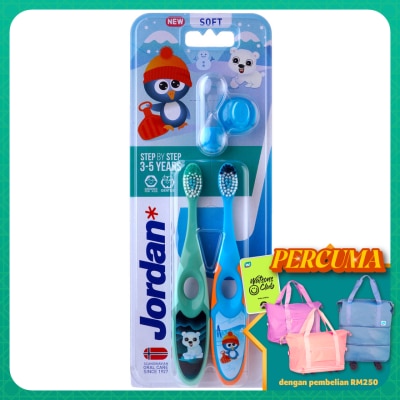 JORDAN JORDAN KIDS TOOTHBRUSH STEP 2 TWINPACK 3-5 years old